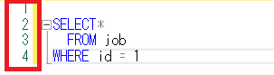 SQL Server Management StudioのSQLに行番号を表示