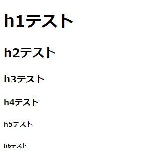 HTMLのh要素を解説