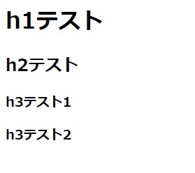 HTMLのh要素を解説