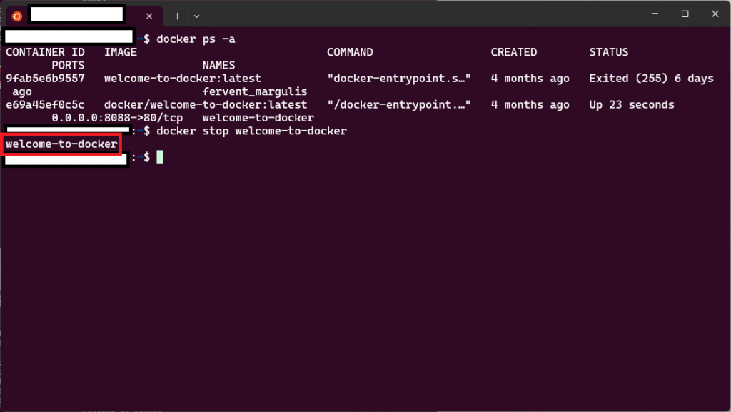 Dockerのコンテナを停止できるdocker stopコマンドを解説