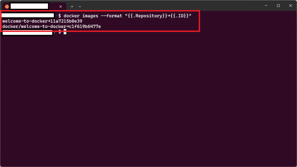 Dockerのdocker imagesコマンドのformatオプションの使い方をまとめてみた