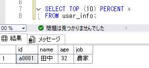 SQL Serverの先頭から指定した行数を取得できるTOP句について解説