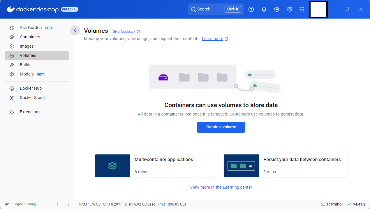  docker docker volume rm 